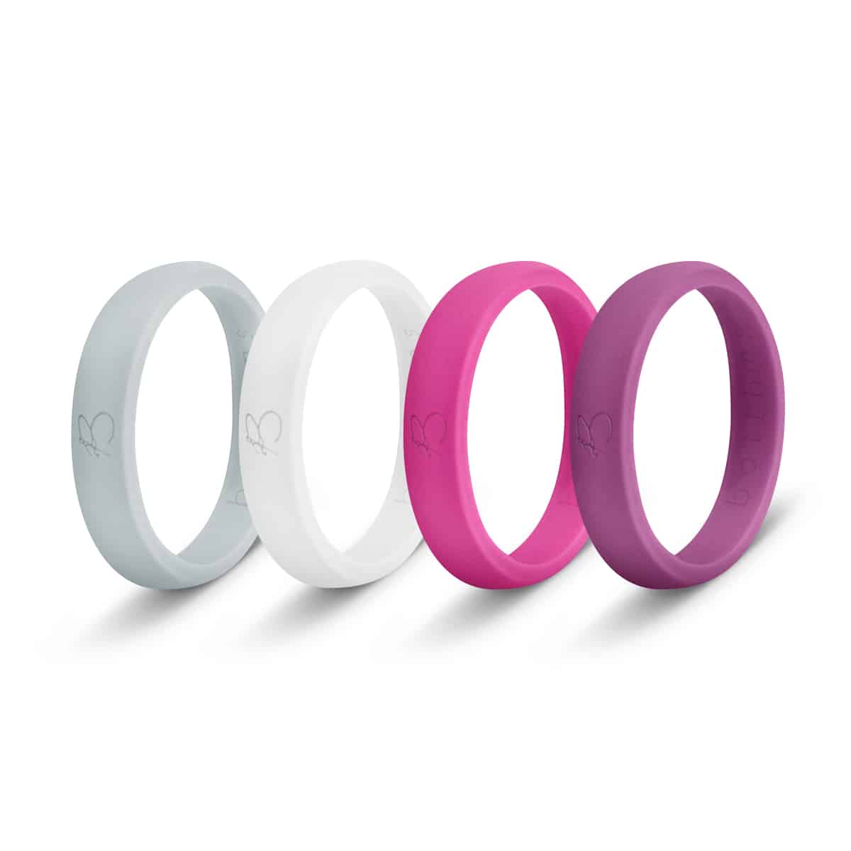 botthms Ladies Silicone Rings Combo Pack