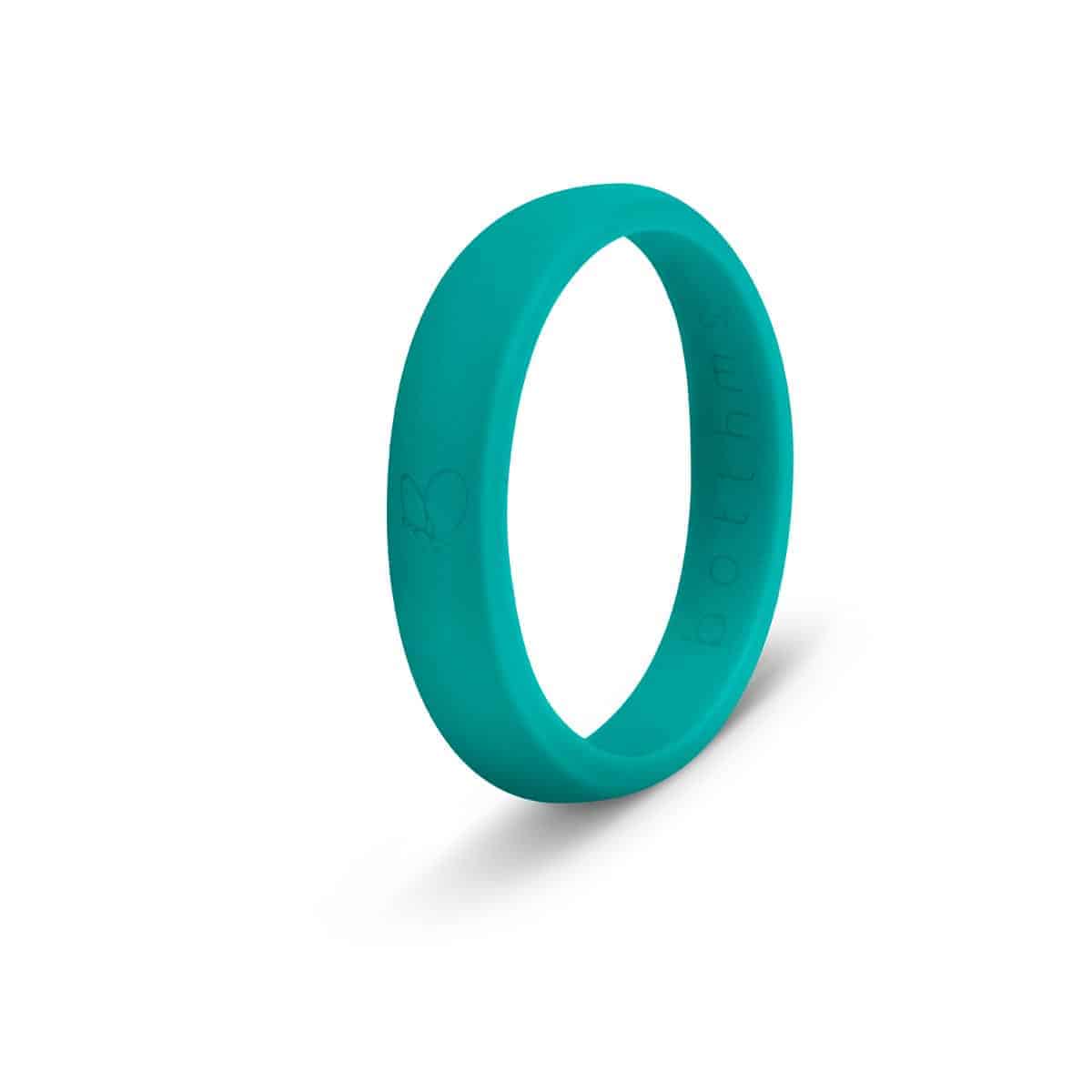 botthms teal ladies active silicone ring